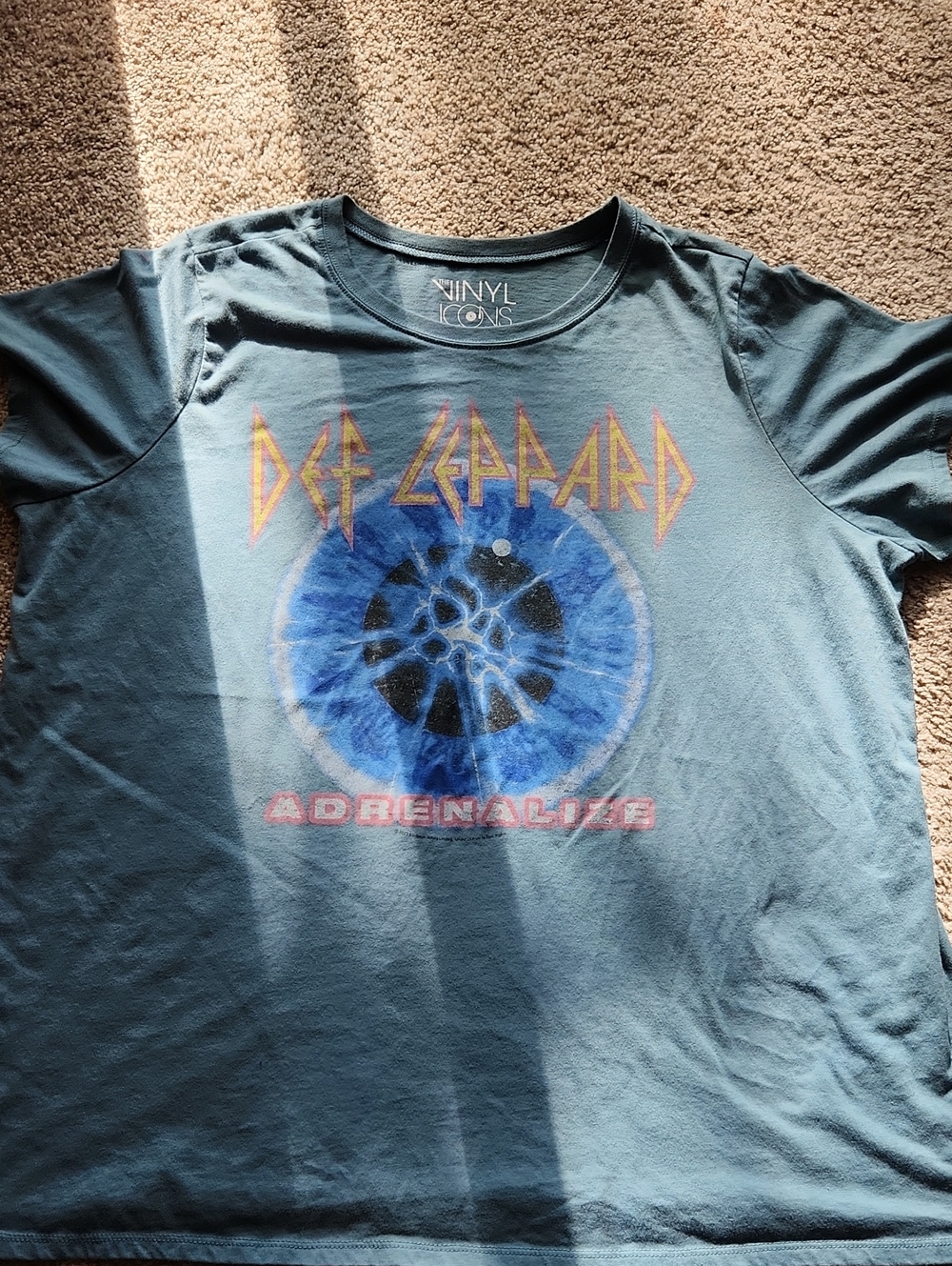 TORRID Def Leppard Womens Green Blue Graphic Tee -